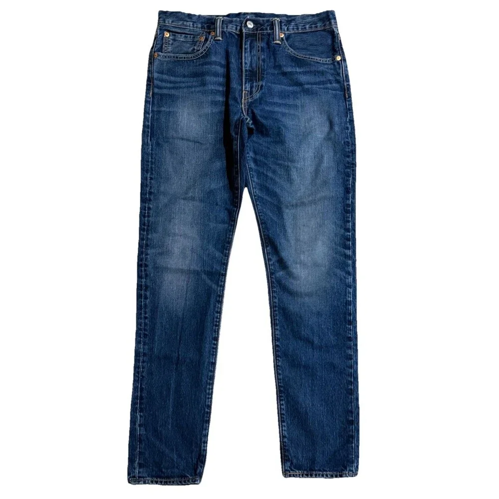 Levi’s 512 Mens 32x32 Slim Taper Jeans Blue Denim Stretch Red Tab 5 Pocket Pants